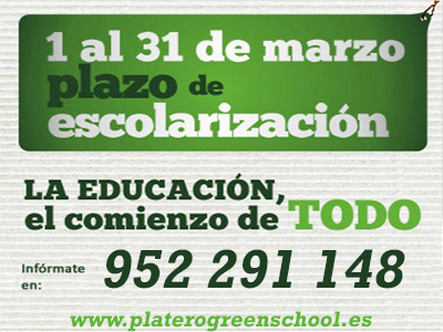 ESCOLARIZACIÓN PLATERO GREEN SCHOOL 2020/21